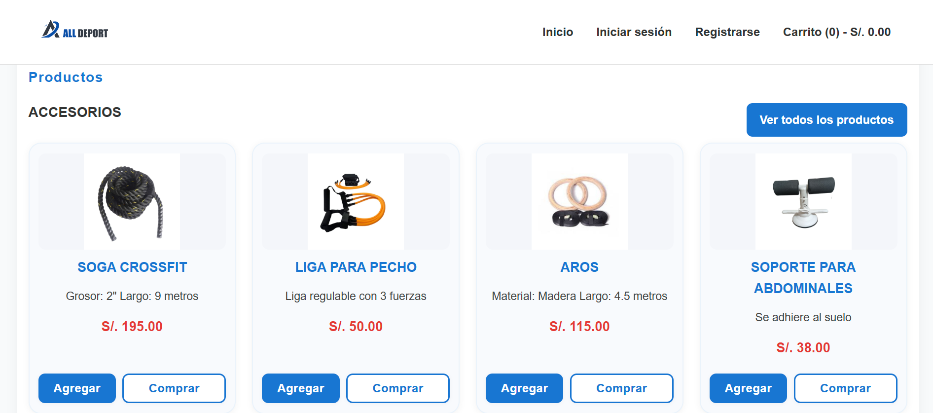 AllDeport Eccomerse